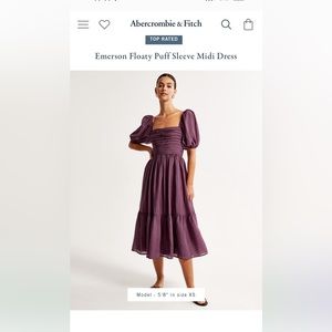 Emerson Floaty Puff Sleeve Midi Dress